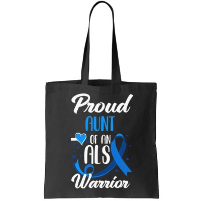 Proud Aunt Of An ALS Warrior Niece Nephew ALS Awareness Bag