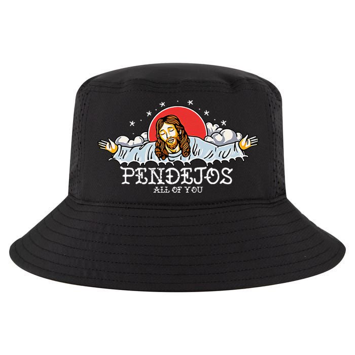Pendejos All Of You Jesus Sarcastic Humor Cool Comfort Performance Bucket Hat