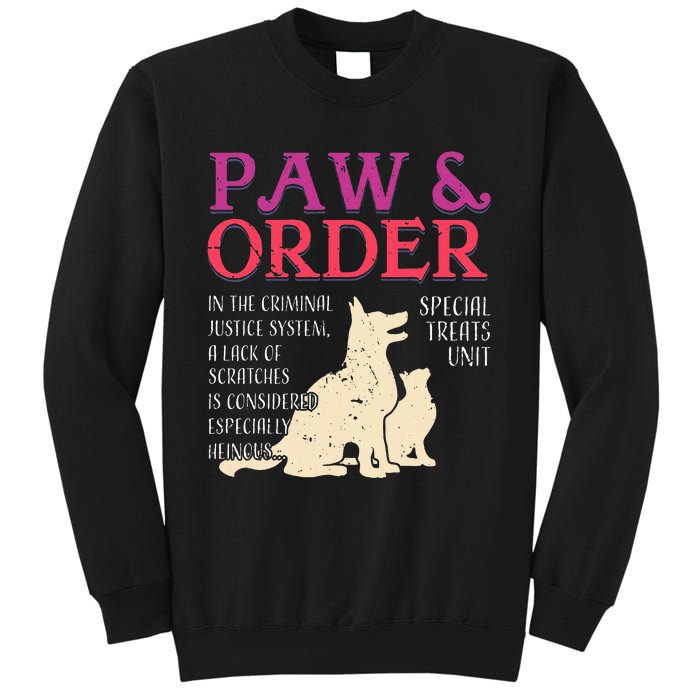 Paw And Order Special Feline Unit Pets Training Dog Cat Sweatshirt