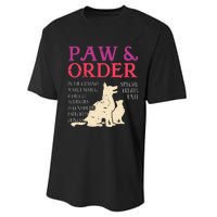 Paw And Order Special Feline Unit Pets Training Dog Cat Performance Sprint T-Shirt