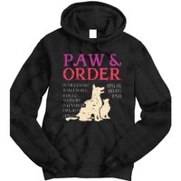 Paw And Order Special Feline Unit Pets Training Dog Cat Tie Dye Hoodie