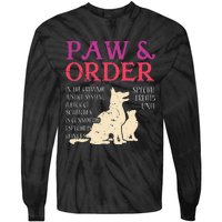 Paw And Order Special Feline Unit Pets Training Dog Cat Tie-Dye Long Sleeve Shirt