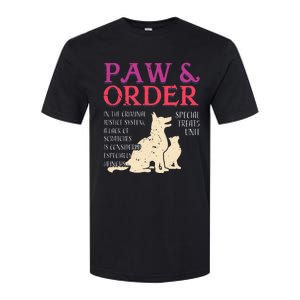 Paw And Order Special Feline Unit Pets Training Dog Cat Softstyle CVC T-Shirt