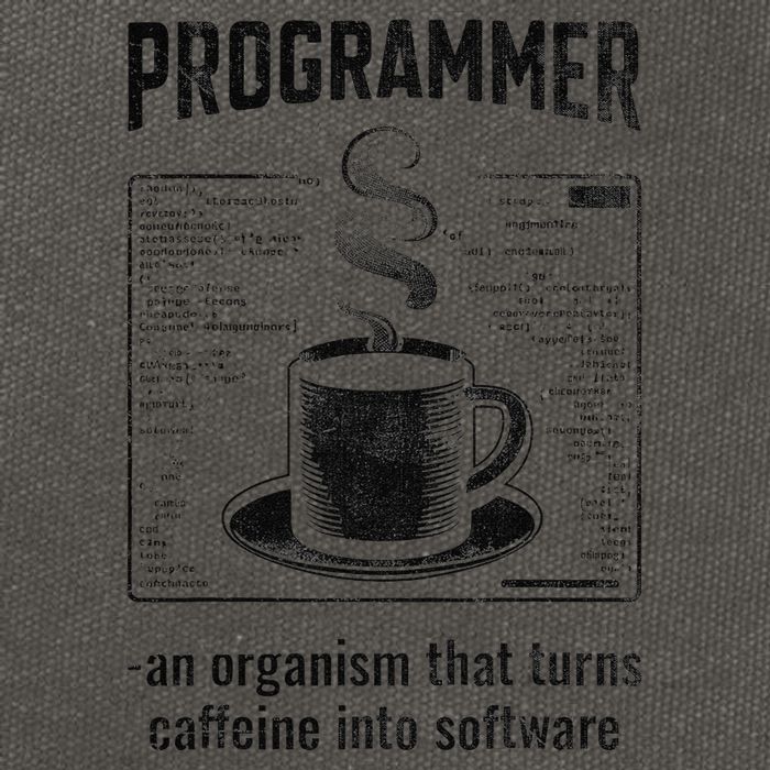 Programmer An Organism That Turns Caffeine Into Software Cotton Canvas Backpack