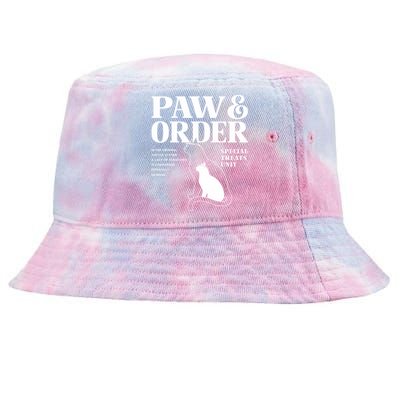 Paw And Order Cats Special Treat Unit Gift For Pet Lover Tie-Dyed Bucket Hat