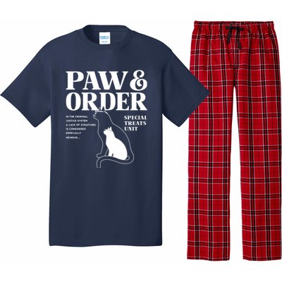 Paw And Order Cats Special Treat Unit Gift For Pet Lover Pajama Set