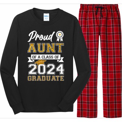 Proud Aunt Of The Class Of 2024 Graduate Long Sleeve Pajama Set