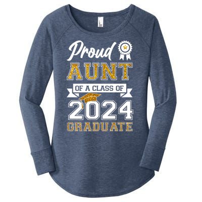 Proud Aunt Of The Class Of 2024 Graduate Women's Perfect Tri Tunic Long Sleeve Shirt