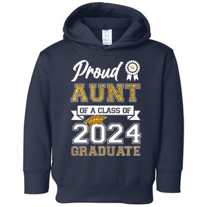 Proud Aunt Of The Class Of 2024 Graduate Toddler Hoodie