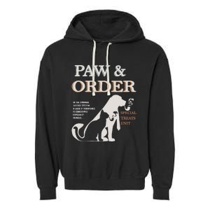 Paw and Order Special Feline Unit Pets Training Dog And Cat Garment-Dyed Fleece Hoodie