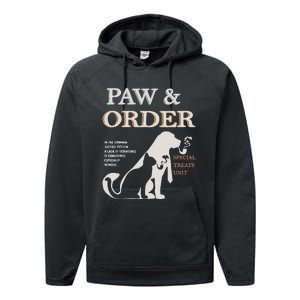 Paw and Order Special Feline Unit Pets Training Dog And Cat Performance Fleece Hoodie