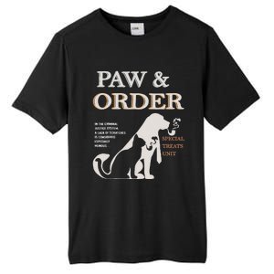 Paw and Order Special Feline Unit Pets Training Dog And Cat Tall Fusion ChromaSoft Performance T-Shirt