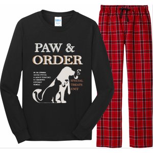 Paw and Order Special Feline Unit Pets Training Dog And Cat Long Sleeve Pajama Set