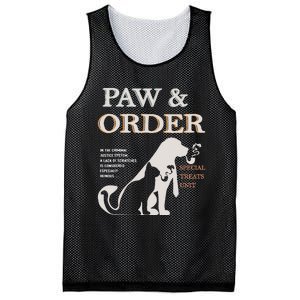 Paw and Order Special Feline Unit Pets Training Dog And Cat Mesh Reversible Basketball Jersey Tank