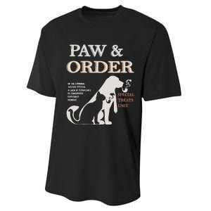 Paw and Order Special Feline Unit Pets Training Dog And Cat Performance Sprint T-Shirt