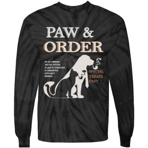 Paw and Order Special Feline Unit Pets Training Dog And Cat Tie-Dye Long Sleeve Shirt