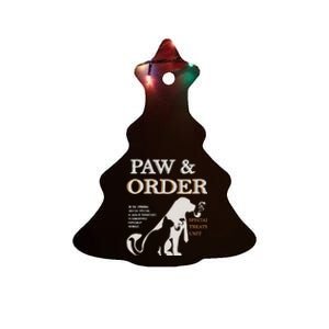 Paw and Order Special Feline Unit Pets Training Dog And Cat Ceramic Tree Ornament