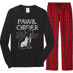 Paw And Order Special Training Dog And Cat Feline Unit Pets Long Sleeve Pajama Set