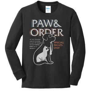 Paw And Order Special Training Dog And Cat Feline Unit Pets Kids Long Sleeve Shirt