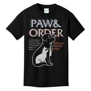 Paw And Order Special Training Dog And Cat Feline Unit Pets Kids T-Shirt