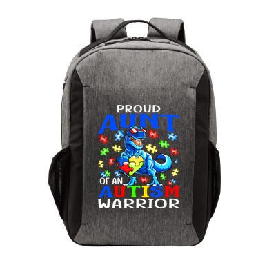 Proud Aunt Of An Autism Warrior Dinosaur Cute Gift Vector Backpack