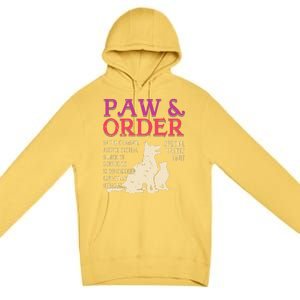 Paw And Order Special Feline Unit Pets Training Dog Cat Premium Pullover Hoodie