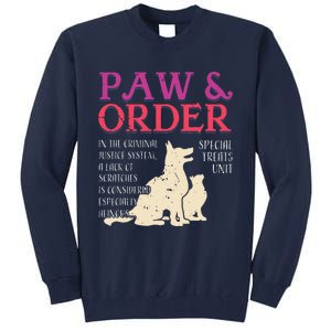 Paw And Order Special Feline Unit Pets Training Dog Cat Tall Sweatshirt