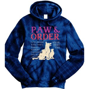 Paw And Order Special Feline Unit Pets Training Dog Cat Tie Dye Hoodie