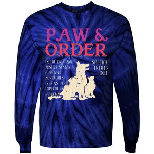 Paw And Order Special Feline Unit Pets Training Dog Cat Tie-Dye Long Sleeve Shirt