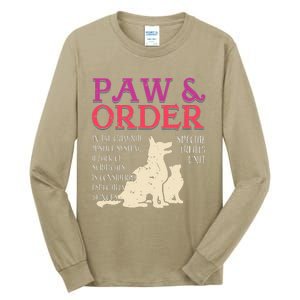 Paw And Order Special Feline Unit Pets Training Dog Cat Tall Long Sleeve T-Shirt