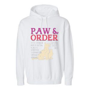 Paw And Order Special Feline Unit Pets Training Dog Cat Garment-Dyed Fleece Hoodie