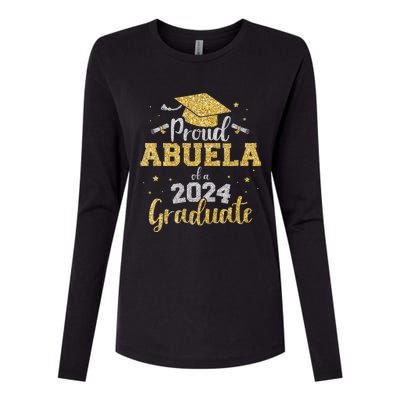 Proud Abuela Of A 2024 Graduate Class Of 2024 Graduate Senior Graduation Womens Cotton Relaxed Long Sleeve T-Shirt