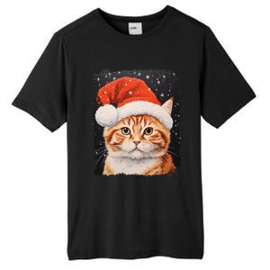 Pop Art Orange Ginger Cat Christmas Gift Tall Fusion ChromaSoft Performance T-Shirt