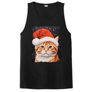 Pop Art Orange Ginger Cat Christmas Gift PosiCharge Competitor Tank