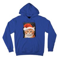 Pop Art Orange Ginger Cat Christmas Gift Hoodie