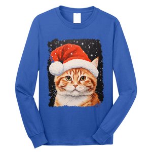 Pop Art Orange Ginger Cat Christmas Gift Long Sleeve Shirt