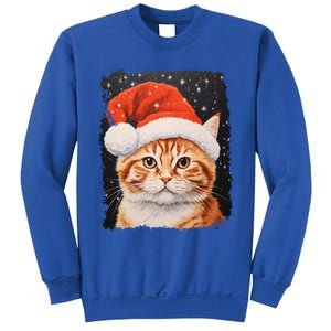 Pop Art Orange Ginger Cat Christmas Gift Sweatshirt