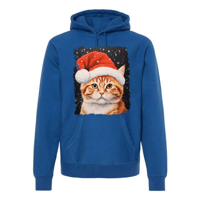 Pop Art Orange Ginger Cat Christmas Gift Premium Hoodie