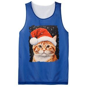 Pop Art Orange Ginger Cat Christmas Gift Mesh Reversible Basketball Jersey Tank