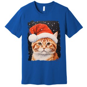 Pop Art Orange Ginger Cat Christmas Gift Premium T-Shirt