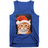 Pop Art Orange Ginger Cat Christmas Gift Tank Top