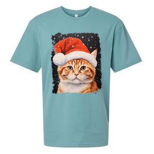 Pop Art Orange Ginger Cat Christmas Gift Sueded Cloud Jersey T-Shirt