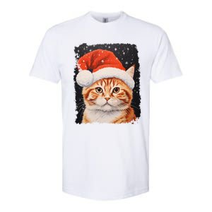 Pop Art Orange Ginger Cat Christmas Gift Softstyle CVC T-Shirt