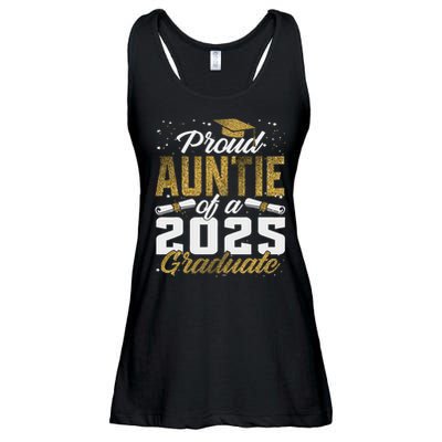 Proud Auntie Of A Class Of 2025 Graduate Senior Graduation Ladies Essential Flowy Tank