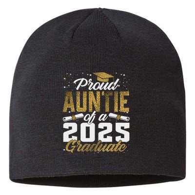 Proud Auntie Of A Class Of 2025 Graduate Senior Graduation Sustainable Beanie