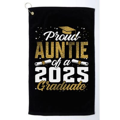Proud Auntie Of A Class Of 2025 Graduate Senior Graduation Golf Towel