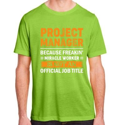 Project Ager Office Worker Project Leader Cool Gift Adult ChromaSoft Performance T-Shirt