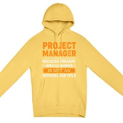 Project Ager Office Worker Project Leader Cool Gift Premium Pullover Hoodie