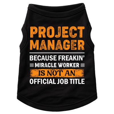 Project Ager Office Worker Project Leader Cool Gift Doggie Tank