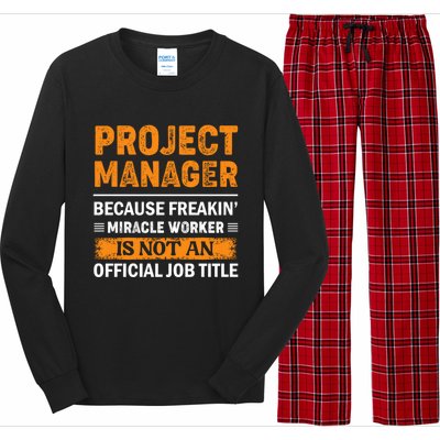 Project Ager Office Worker Project Leader Cool Gift Long Sleeve Pajama Set